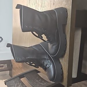 ASOS black heeled boots
